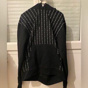 Champion Black and White Striped Men's Sweater size medium